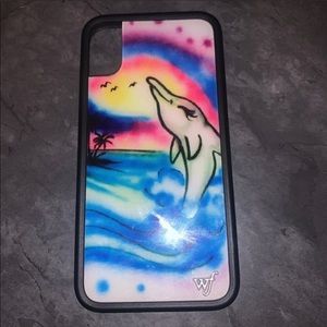 Wildflower iPhone X/Xs case maui airbrush dolphin